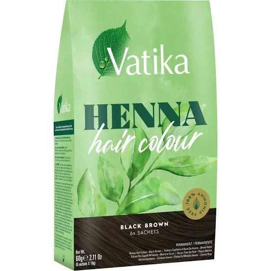 Vatika Henna Hair Color Black Brown 60g