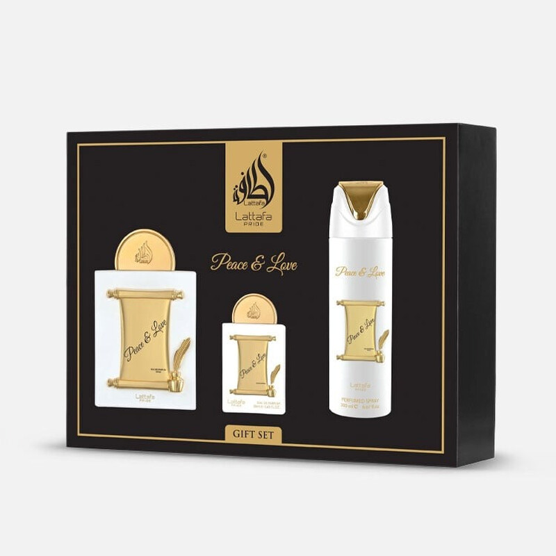 Lattafa Peace & Love 3pc Gift Set