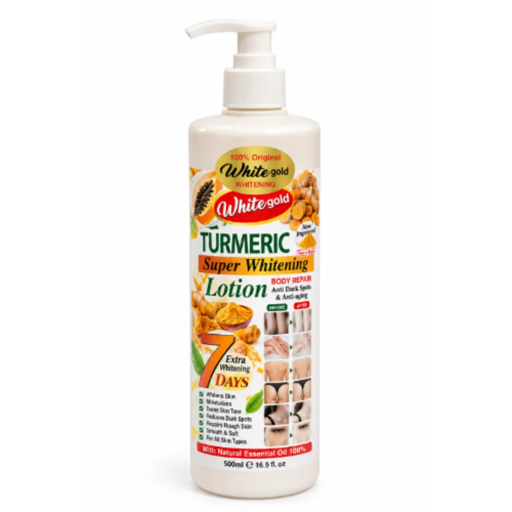 White Gold Turmeric Super Whitening Lotion  500ML
