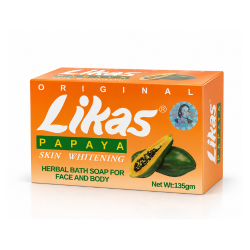 Original Likas Papaya Skin Whitening Herbal Bath Soap  135g