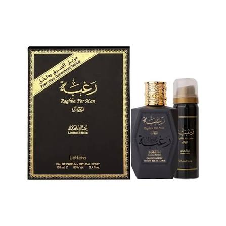 Lattafa Raghba For Man Limited Edition Perfume Spray 100ML