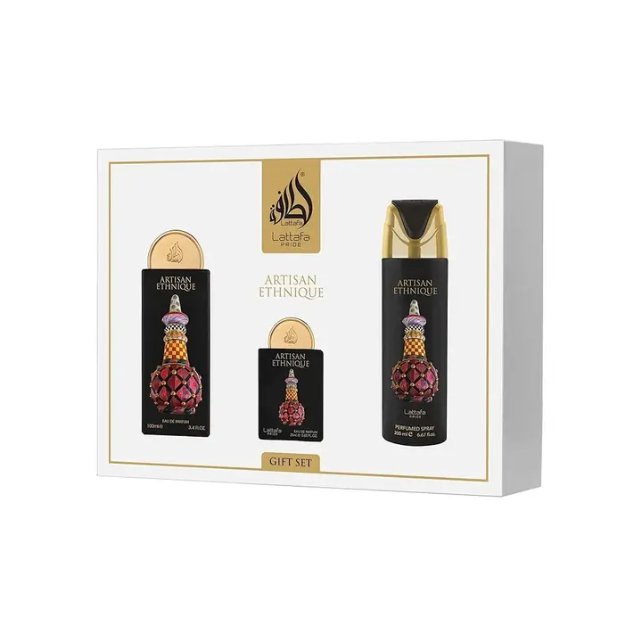 Lattafa Pride Artisan Ethnique 3pc Gift Set