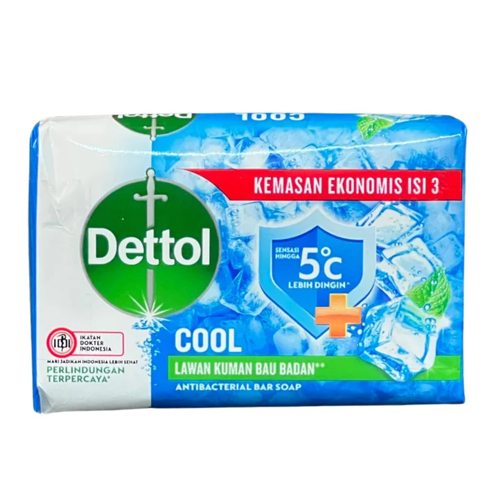 Dettol Cool Antibacterial Bar Soap Dry Soap 100g