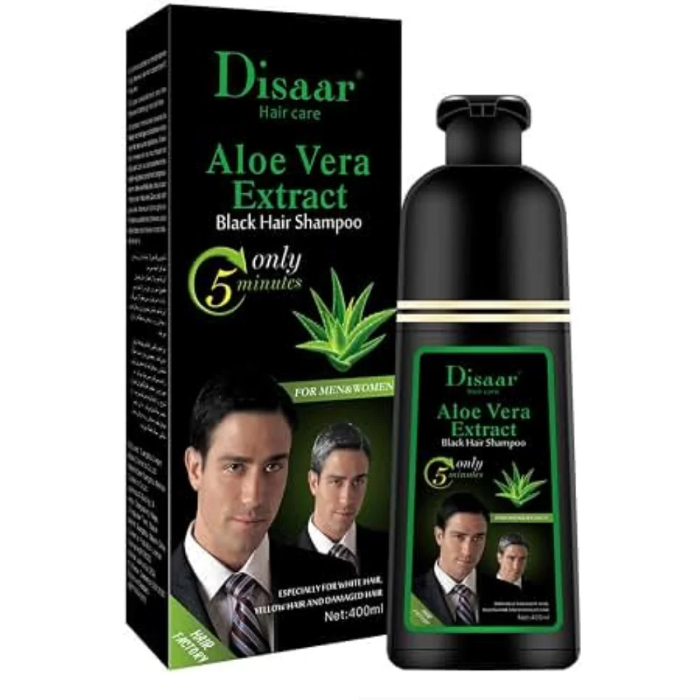 Disaar Aloe Vera Extract Black Hair Shampoo 400ML