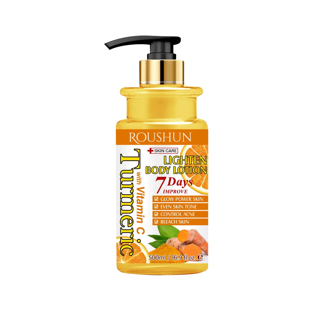 Roushun Lighten Cream with Turmeric And Vitamin C 500ML
