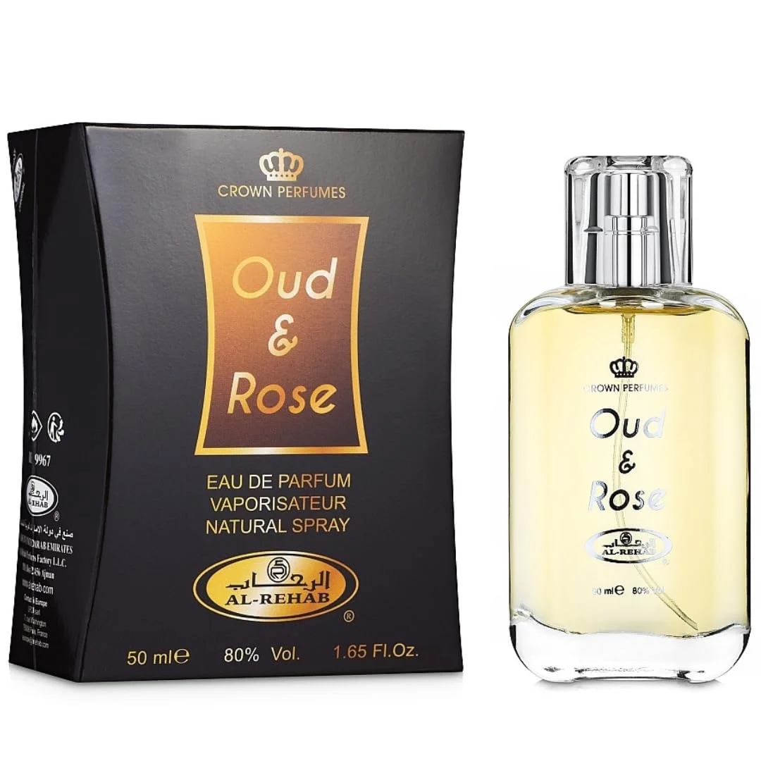 Al Rehab Oud & Roses Spray Perfume 50ML
