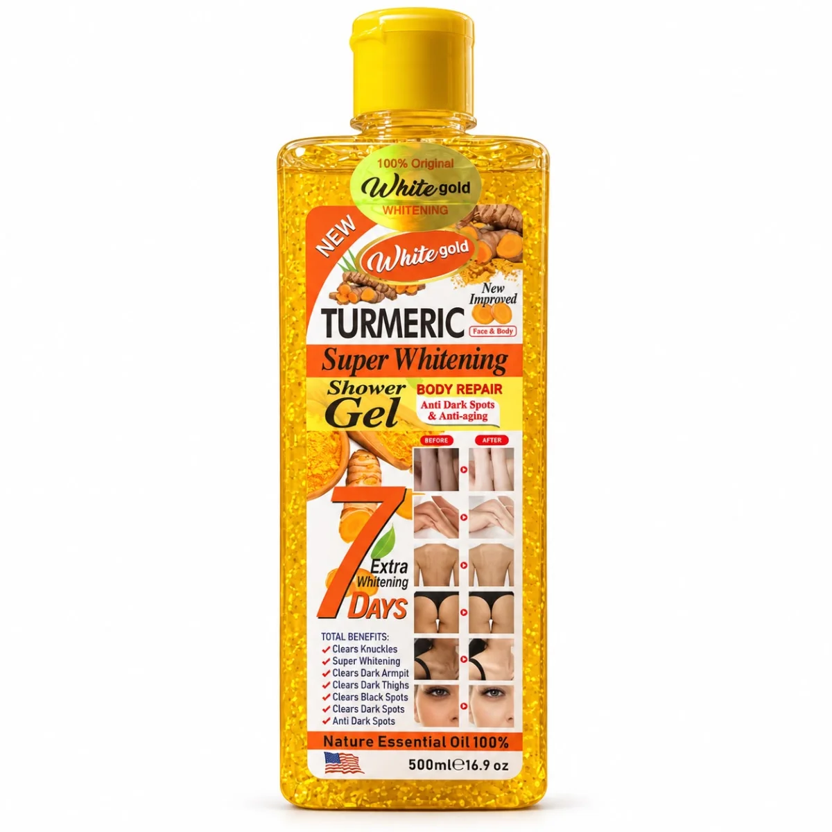 White Gold Turmeric Whitening Shower Gel 500ML